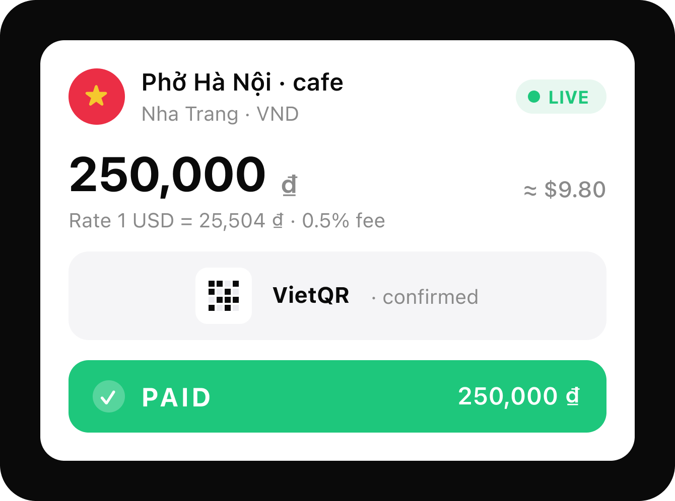 Scan & Pay as a Local